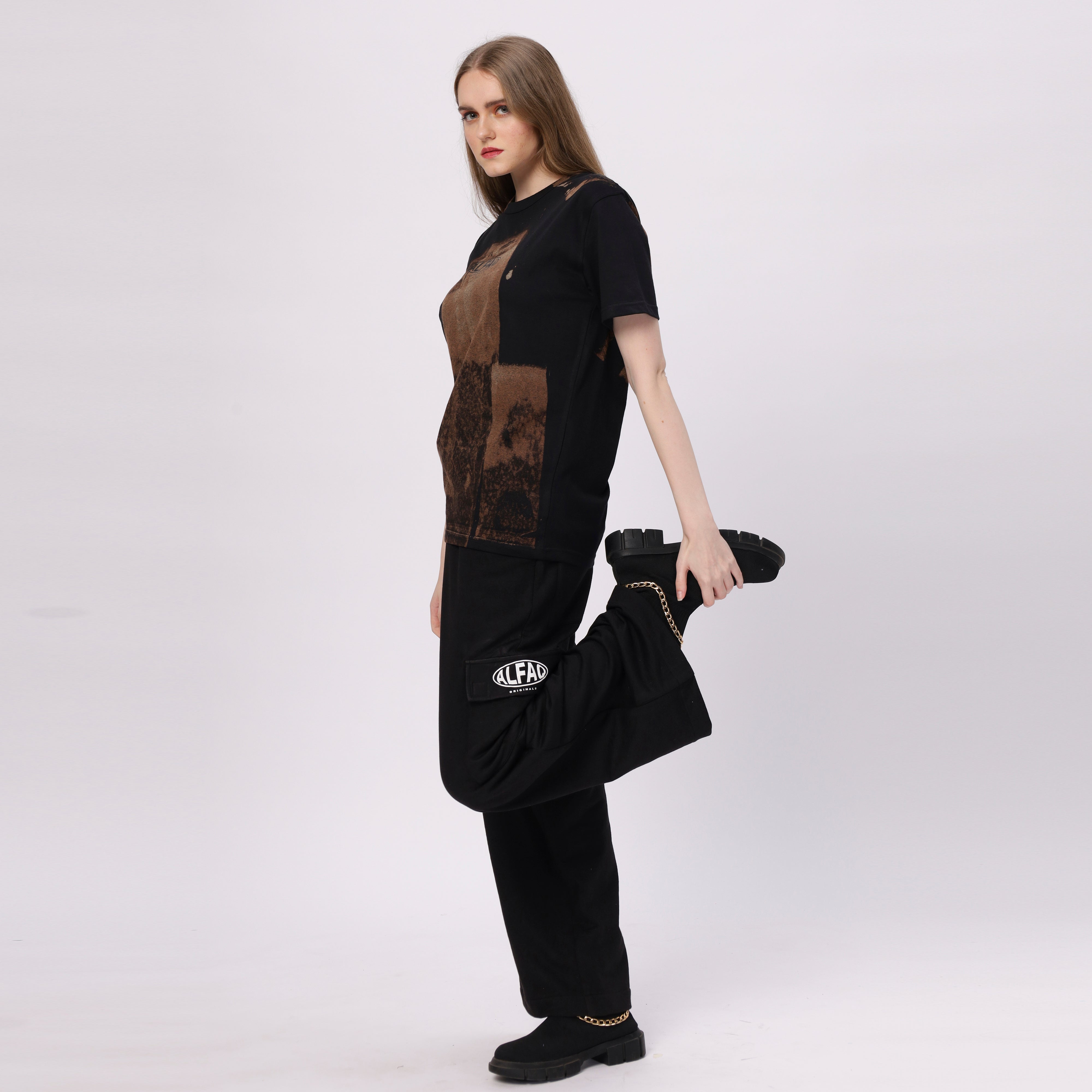 Alfaq Orignal Strap Oversized Tshirt - Alfaq